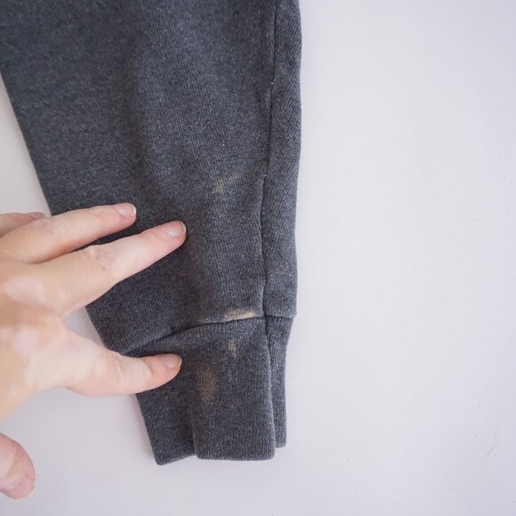 Vintage Tultex Grey Puppy Apple Graphic Sweatshirt 90s Sweater Grandmacore M - Picture 4 of 9